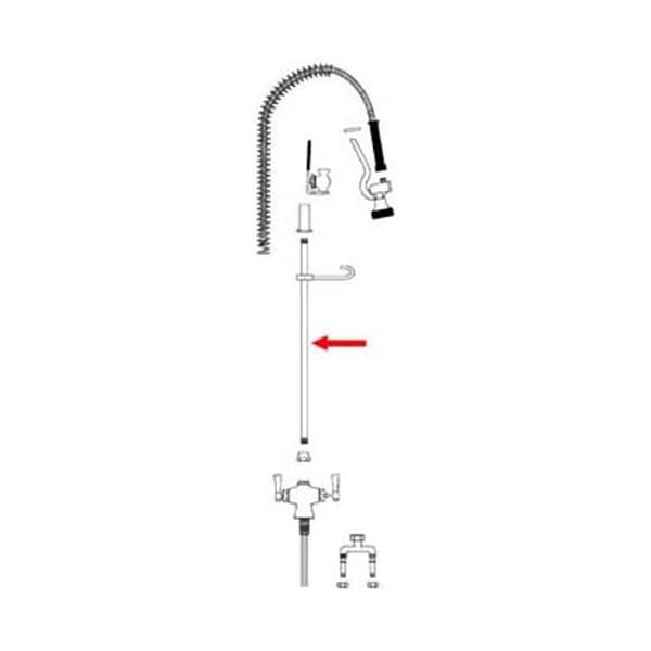 RISERTUBE, 32 LEADFREE for T&S Brass - Part No 376-40